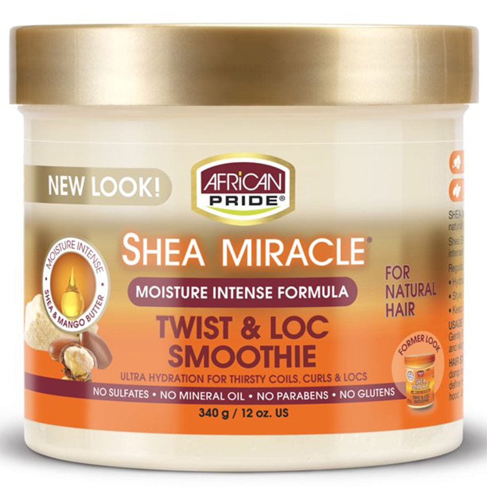 African Pride Shea Miracle Moisture Intense Twist & Loc Smoothie 12 oz.