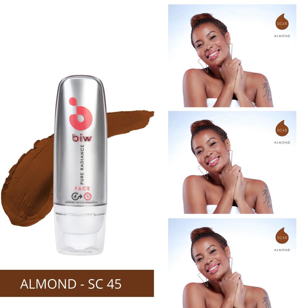 Biw Biw Pure Radiance 4 in 1 Face Cream 40ml – Almond SC 45 (Light to Medium)