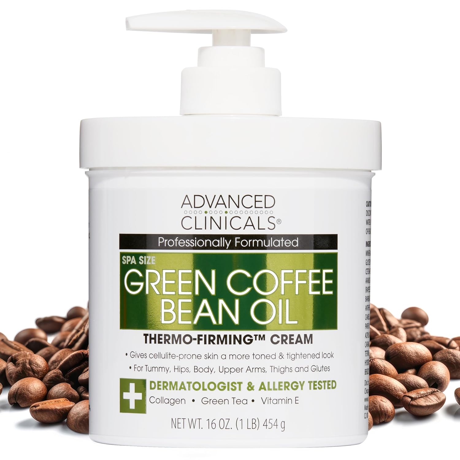 Advanced Clinicals Green Coffee Bean Cream