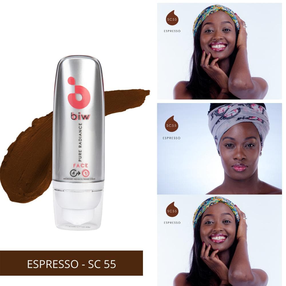 Biw Biw Pure Radiance 4 in 1 Face Cream 40ml – Espresso SC 55 (Medium to Dark)
